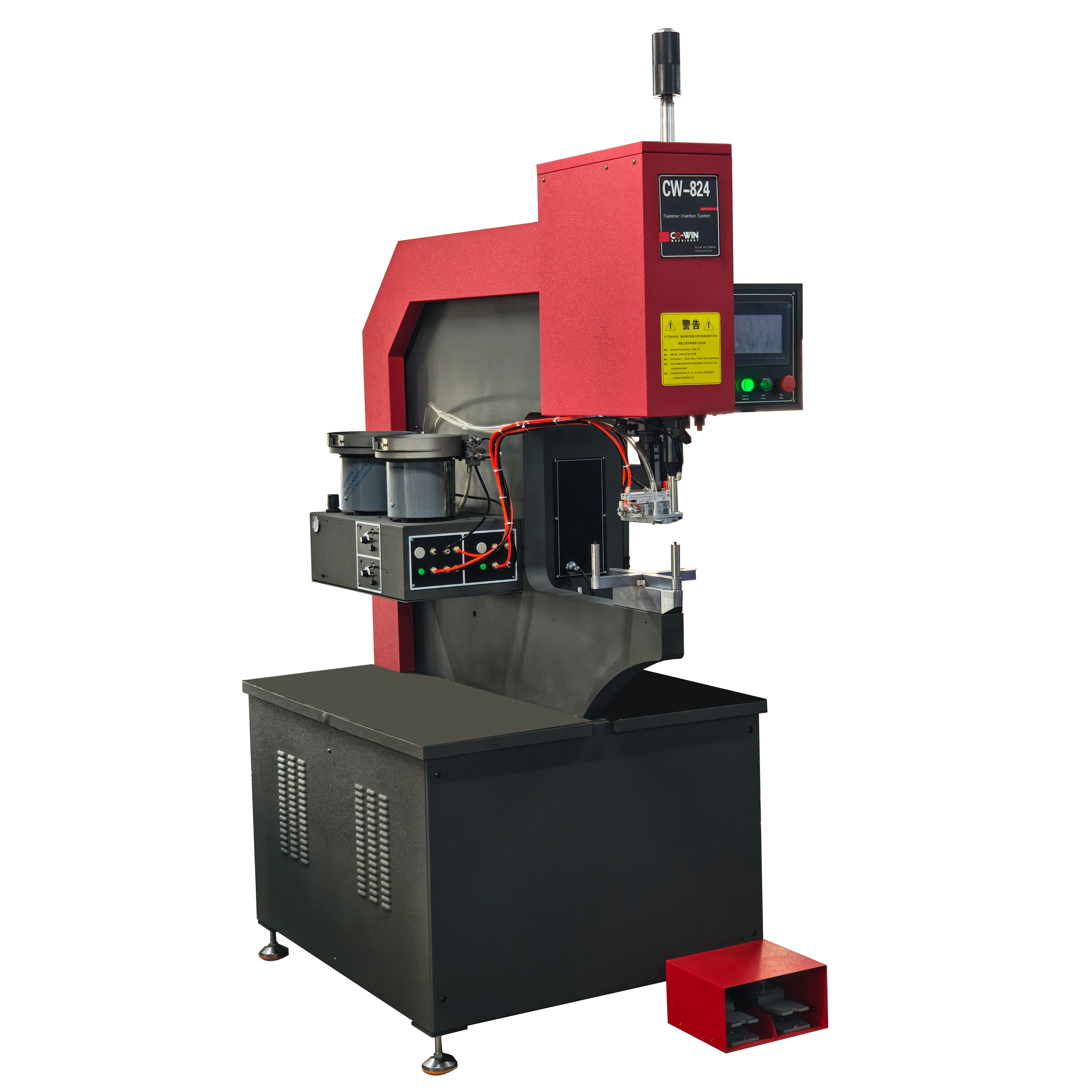 CW-824-2E Double-disc automatic feeding hydraulic fastener insertion machine